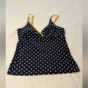 Nautica Navy Blue with Poka Dot Tankini